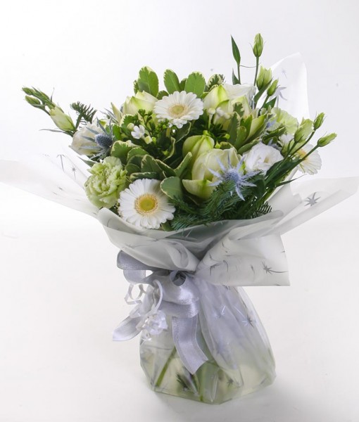 White Christmas Handtied Bouquet